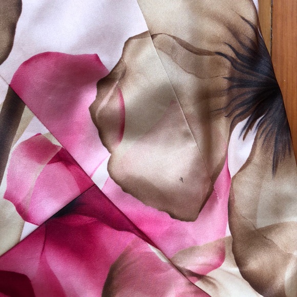 Gianni Versace Pink & Nude Floral Tank Silk Dress - Picture 4 of 8